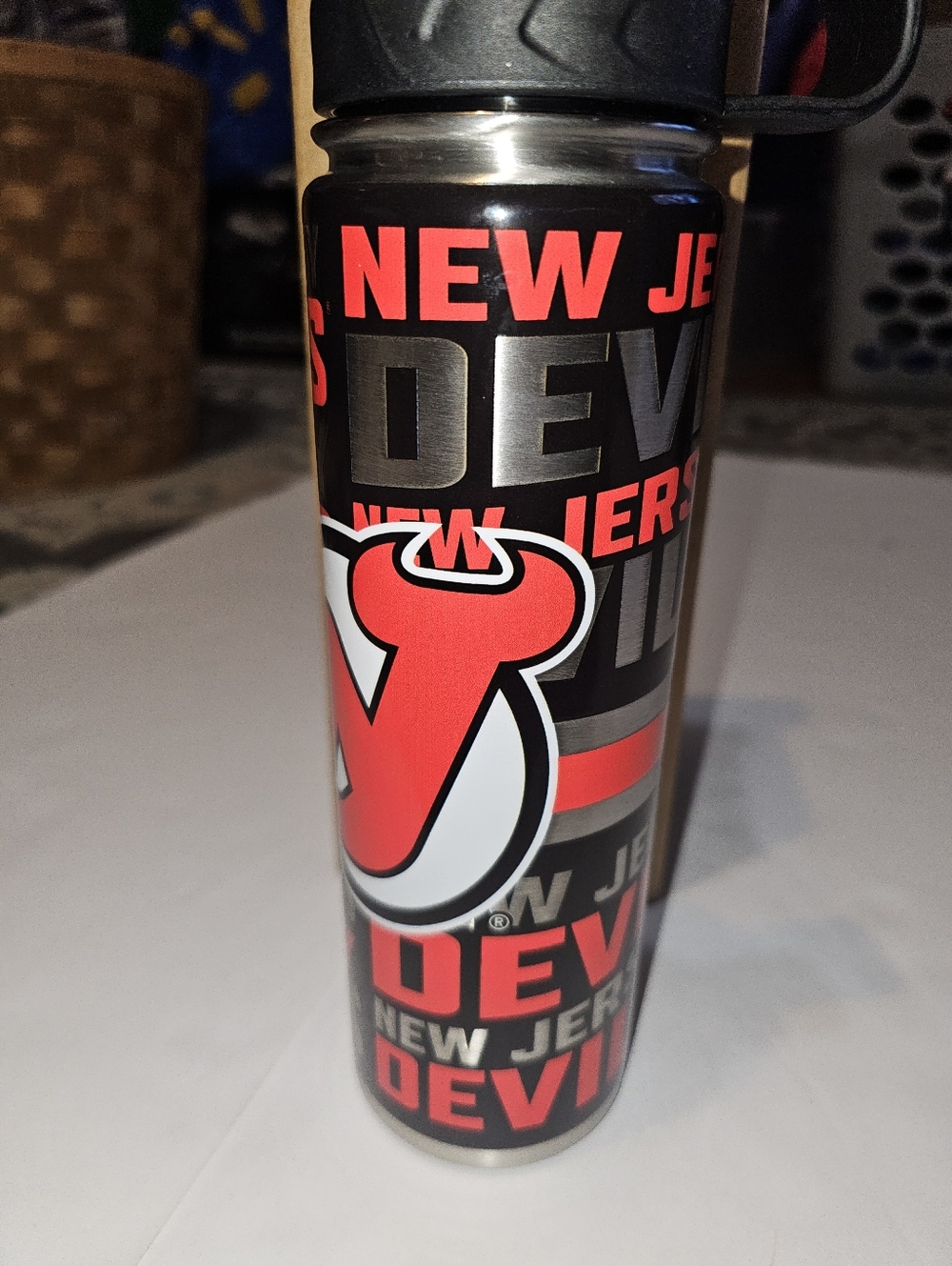 NJ Devil's Stainless Steel Vacuum Water Bottle NEW